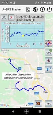 A-GPS Tracker android App screenshot 1